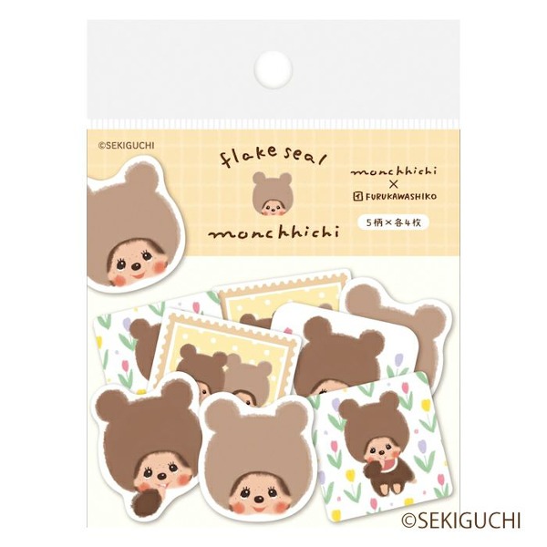 후루카와 몬치치 조각 스티커 : 곰샐러드마켓