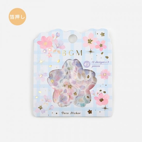 [컬러풀 벚꽃] BGM 마스킹 조각 스티커샐러드마켓