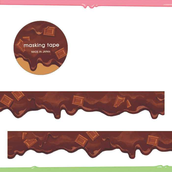 마인드웨이브 다이컷 마스킹테이프 18mm : 초콜릿샐러드마켓