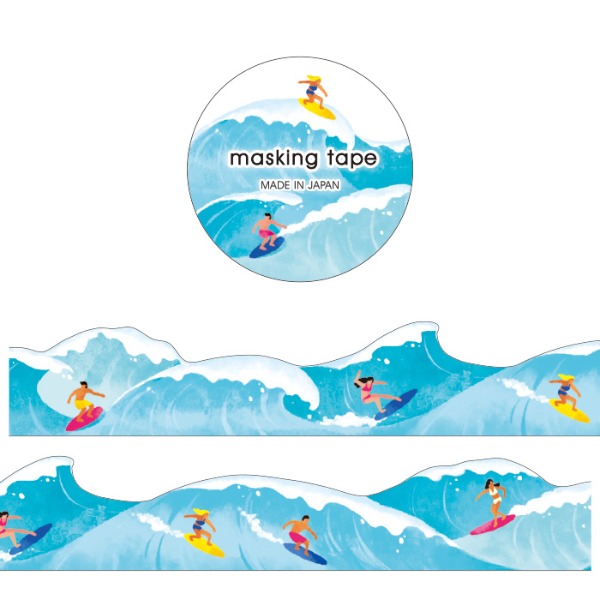 마인드웨이브 다이컷 마스킹테이프 18mm : 바다 서핑샐러드마켓