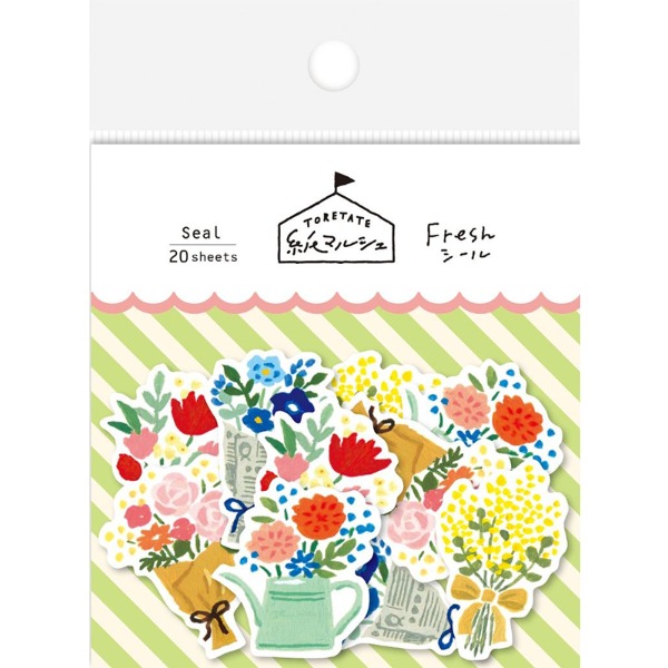 후루카와 마르쉐 조각 스티커 : 꽃샐러드마켓