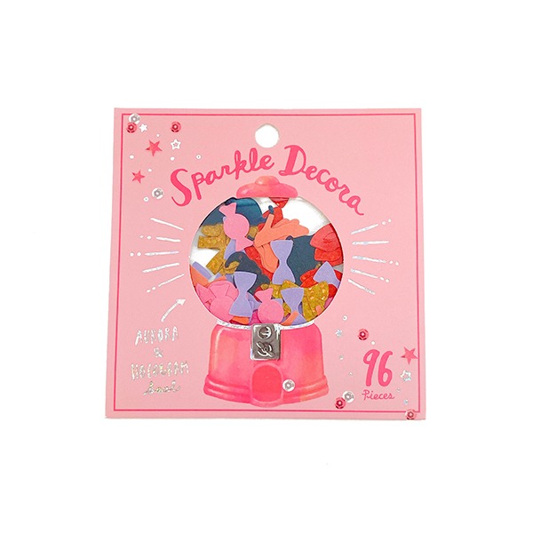 [소녀감성] 큐리아 스파클 데코라 캔디머신 홀로그램 조각 스티커샐러드마켓