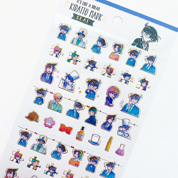 [퍼즐 블루] 명탐정 코난 키랏토 금장 스티커샐러드마켓