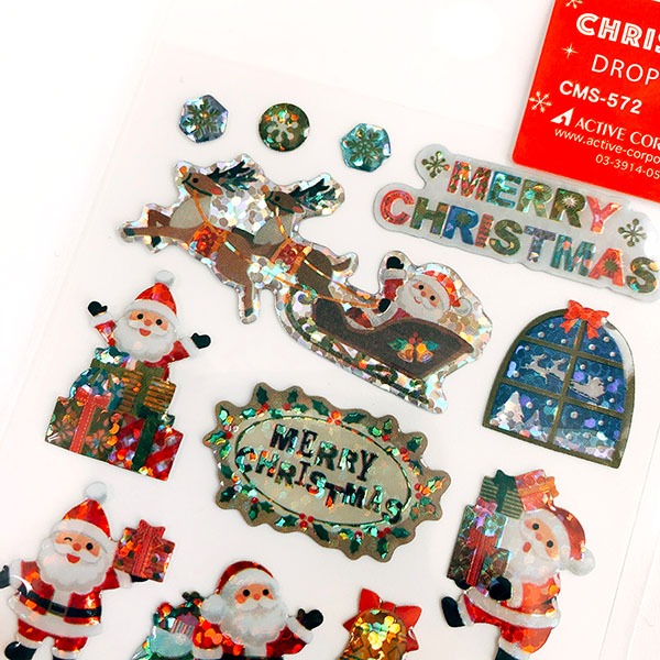 액티브 크리스마스 에폭시 드롭 스티커 : 화려한 썰매 572샐러드마켓