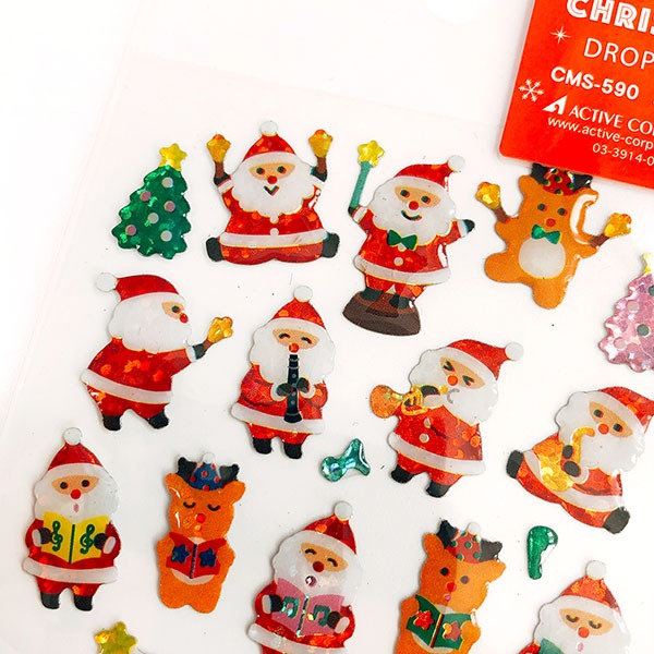 액티브 크리스마스 에폭시 드롭 스티커 : 앙상블 590샐러드마켓