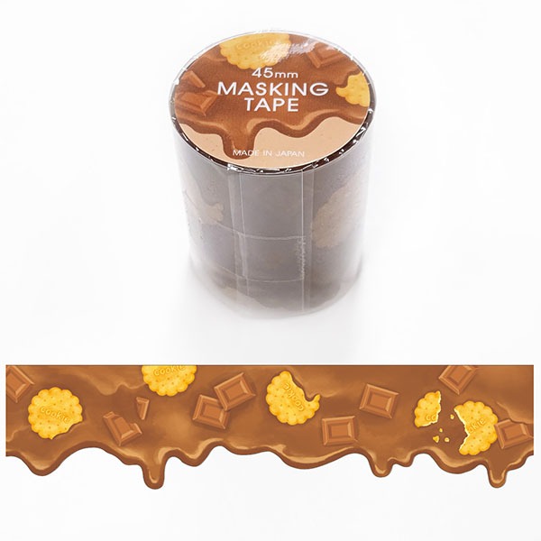 마인드웨이브 다이컷 마스킹테이프 45mm : 초콜릿샐러드마켓