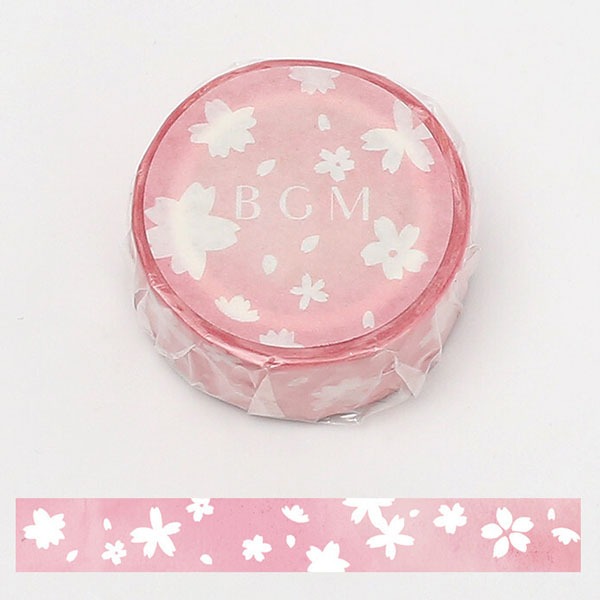 BGM 마스킹테이프 15mm : 벚꽃 눈송이샐러드마켓