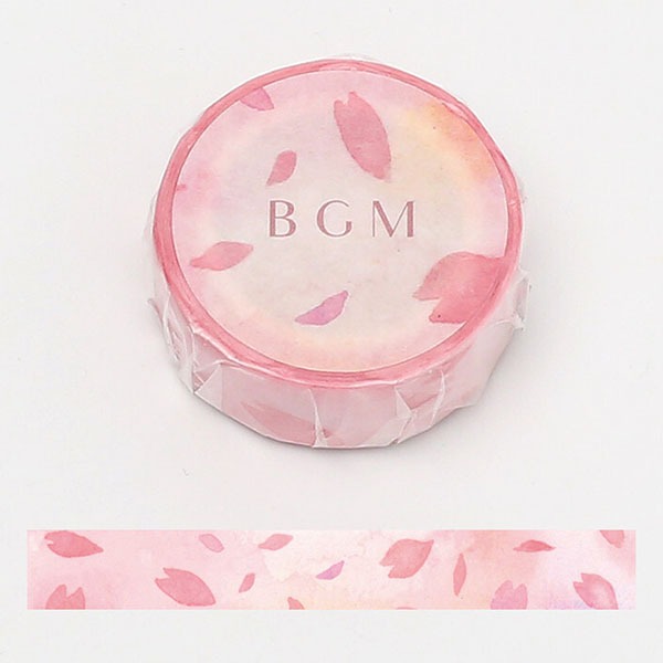 BGM 마스킹테이프 15mm : 흩날리는 벚꽃잎샐러드마켓