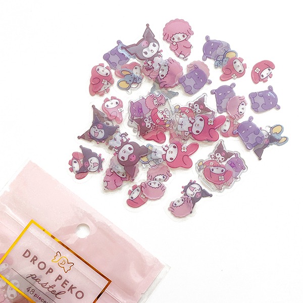 크럭스 드롭 페코 조각 스티커 파스텔 ver : 산리오 캐릭터즈 핑크샐러드마켓