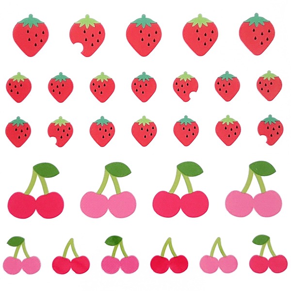 마인드웨이브 과일 봉봉 스티커 : 딸기&amp;체리샐러드마켓