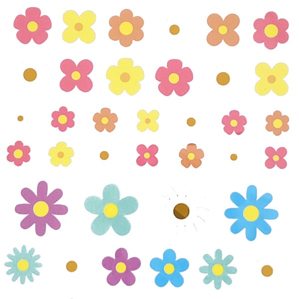 마인드웨이브 플라워 봉봉 스티커 : 꽃밭샐러드마켓