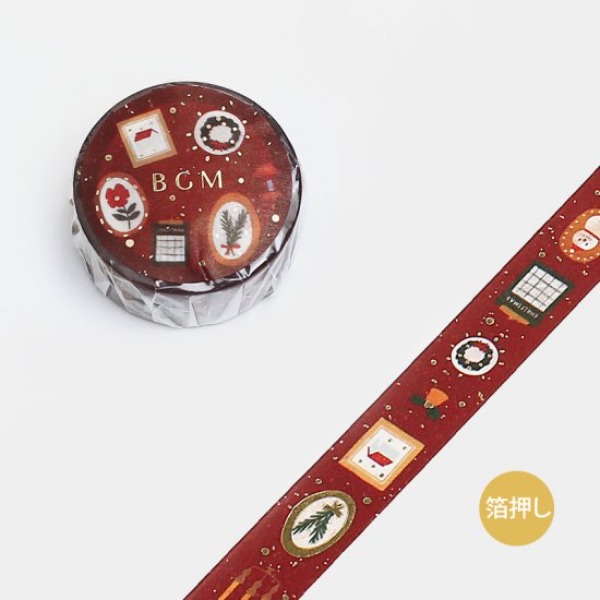 BGM 크리스마스 한정판 마스킹테이프 15mm : 레드샐러드마켓
