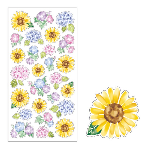 마인드웨이브 썸머 셀렉션 마스킹 스티커 : 여름 꽃샐러드마켓