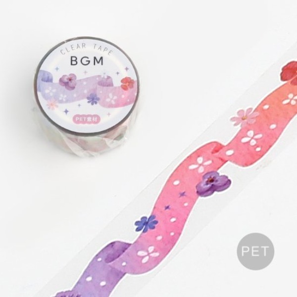 BGM 클리어 테이프 20mm : 무지개 레이스샐러드마켓