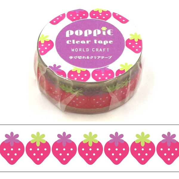 월드크래프트 POPPiE 클리어테이프 15mm : 7 딸기샐러드마켓