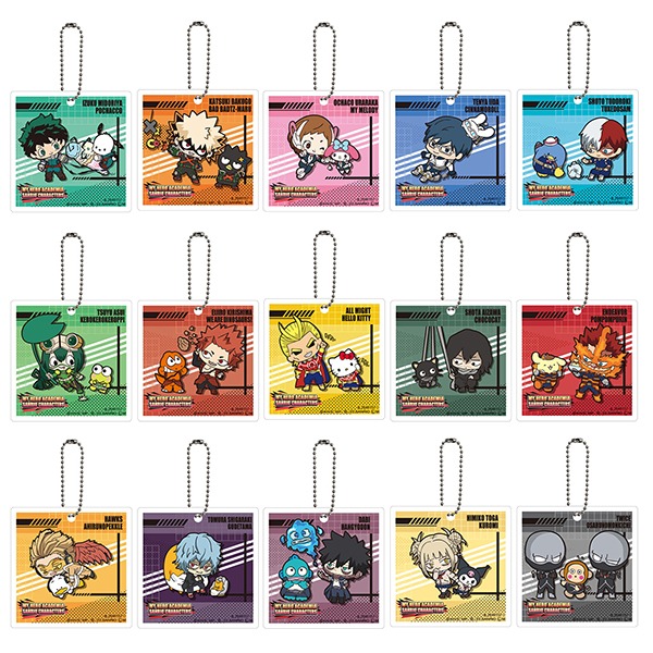 나의 히어로 아카데미아 × 산리오 캐릭터즈 가챠 아크릴 챰 /  히로아카샐러드마켓