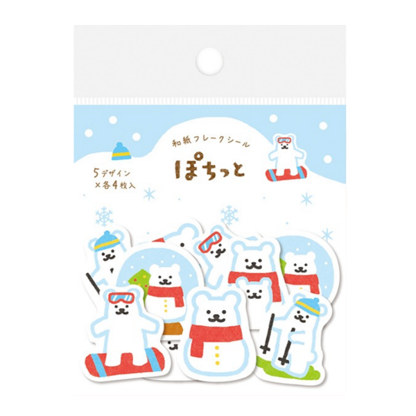 후루카와 포칫토 조각 스티커 : 눈과 북극곰샐러드마켓
