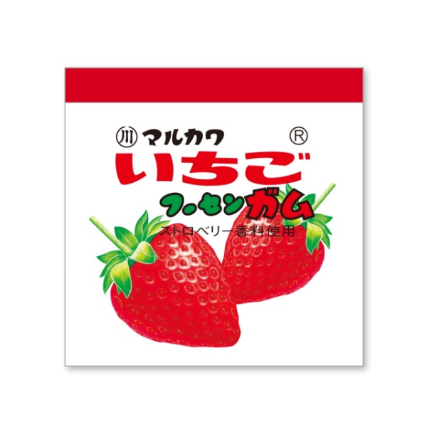 과자 시리즈 스퀘어 미니 떡메모지 : 딸기 껌샐러드마켓