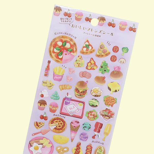 카미오 맛있는 음식 프렌즈 스티커 : 다이너샐러드마켓