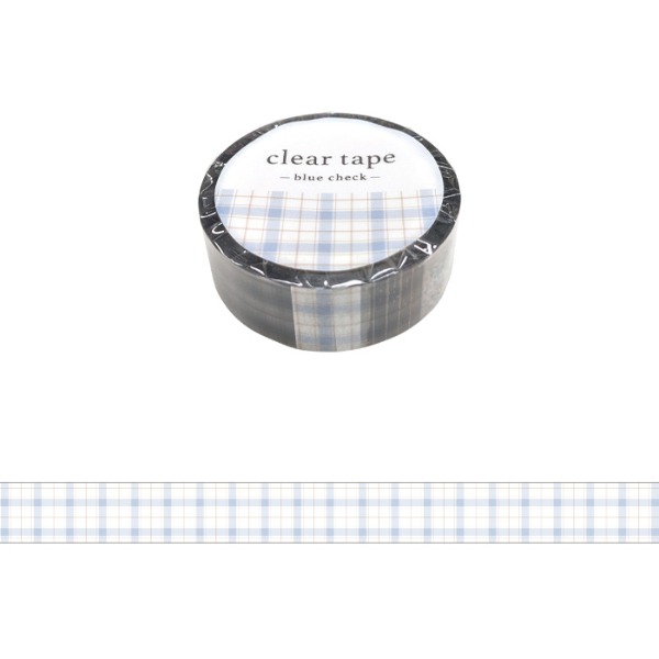 마인드웨이브 클리어 테이프 15mm : 블루 체크샐러드마켓