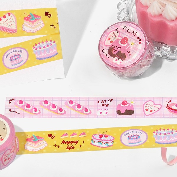 BGM 금박 마스킹테이프 20mm : 핑크 디저트샐러드마켓