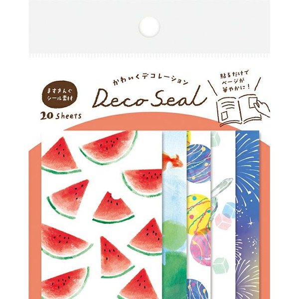 후루카와 여름 데코 마스킹 조각 스티커 : 수박샐러드마켓