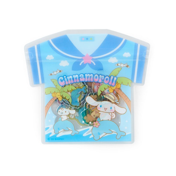 산리오 여름 티셔츠 클리어 조각 스티커 : 시나모롤샐러드마켓