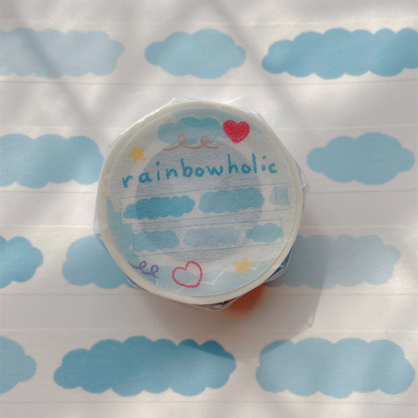 레인보우홀릭 마스킹테이프 15mm : 구름샐러드마켓