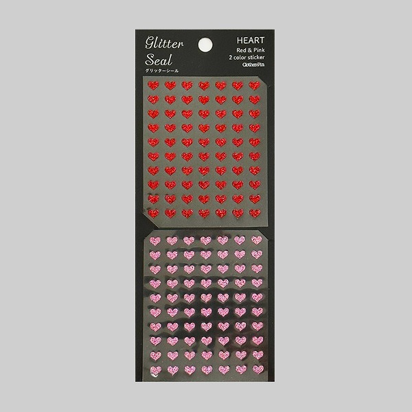 클로즈핀 글리터 스티커 : 레드&amp;핑크 하트샐러드마켓
