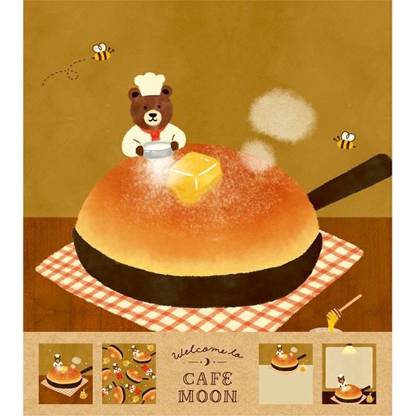 후루카와 카페 MOON 스퀘어 떡메모지 : 팬케이크샐러드마켓