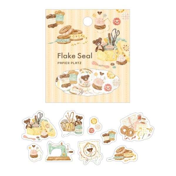 파피아프랏츠 나카우치 와카 마스킹 조각 스티커 : 바느질샐러드마켓