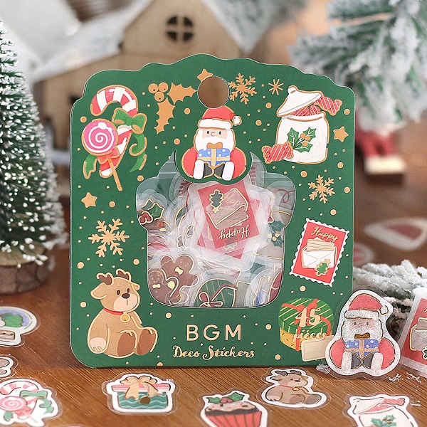 BGM 크리스마스 한정판 조각 스티커 : 선물샐러드마켓