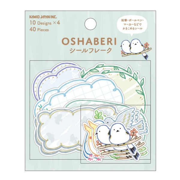 카미오 오샤베리 카키코메루 조각 스티커 : 새샐러드마켓