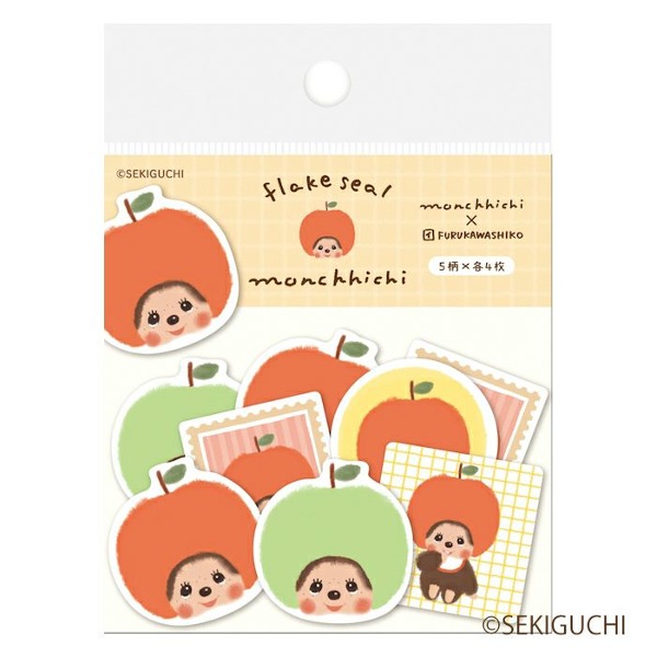 후루카와 몬치치 조각 스티커 : 사과샐러드마켓